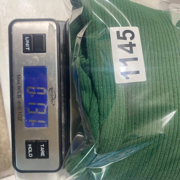 Woman Within Top 4X Kelly Green Short Sleeve Mock Neck Ribbed Cotton Blend Stret - Picture 9 of 9